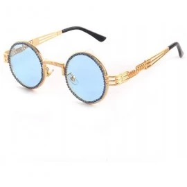 Round Vintage Sunglasses Designer Colorful Rhinestone - C318URE8Q78 $13.87