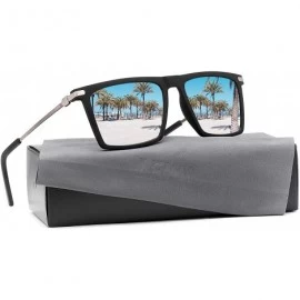 Wayfarer Mens Polarized Sunglasses for Men Rectangular Driving Running Fishing Sun Glasses for Women UV400 Protection - C218M...