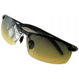 Rimless Photochrommic Lens Polarized Light Night Driving Movement Sunglasses Al-Mg Light - 03 Black Frame - CY18OXNSE5R $29.27