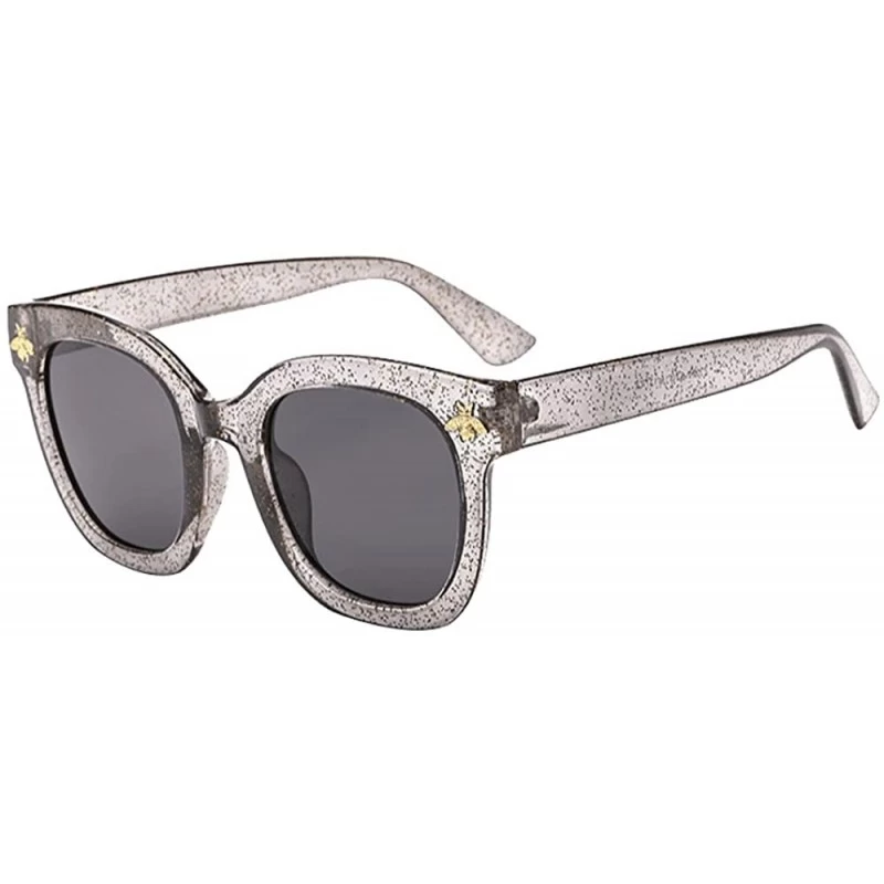Oval Sunglasses Plastic Polarized Goggles Glasses Eyewear - Clear - CY18QOK67EY $20.02
