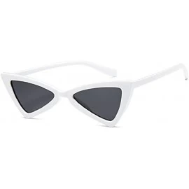 Goggle Cute Sexy Retro Small Cat Eye Sunglasses Women - B - C618CKHG3TN $5.93