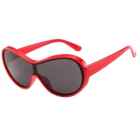 Sport Casual Oversized Sunglasses Men Wraparound - E - C018SC0ETAK $17.22