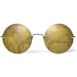 Rimless Solo Palladium Green Jewelry Sunglasses - CF18KML0ILY $27.58