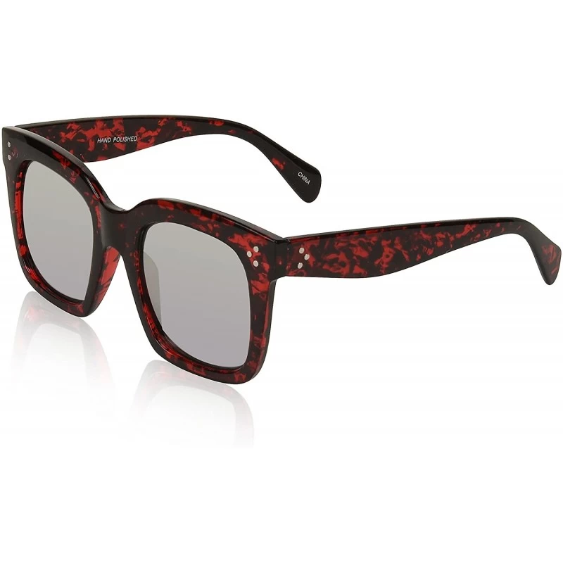 Square Square Sunglasses For Women Oversized Retro Vintage Sunglasses UV400 Protection - C718EKZ0698 $8.67