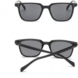 Oval Fashion Square Sunglasses Men Women Retro Designed Driving Sun Glasses Classic Shades Trendy Eyewear UV400 - CS199CETG69...