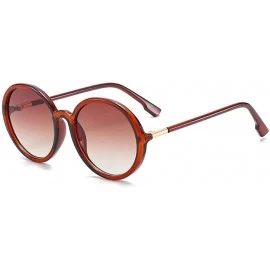 Rimless Fashion Round Frame Sunglasses Trend Ladies Sunglasses Versatile Sunglasses - CL18X857U9W $33.54