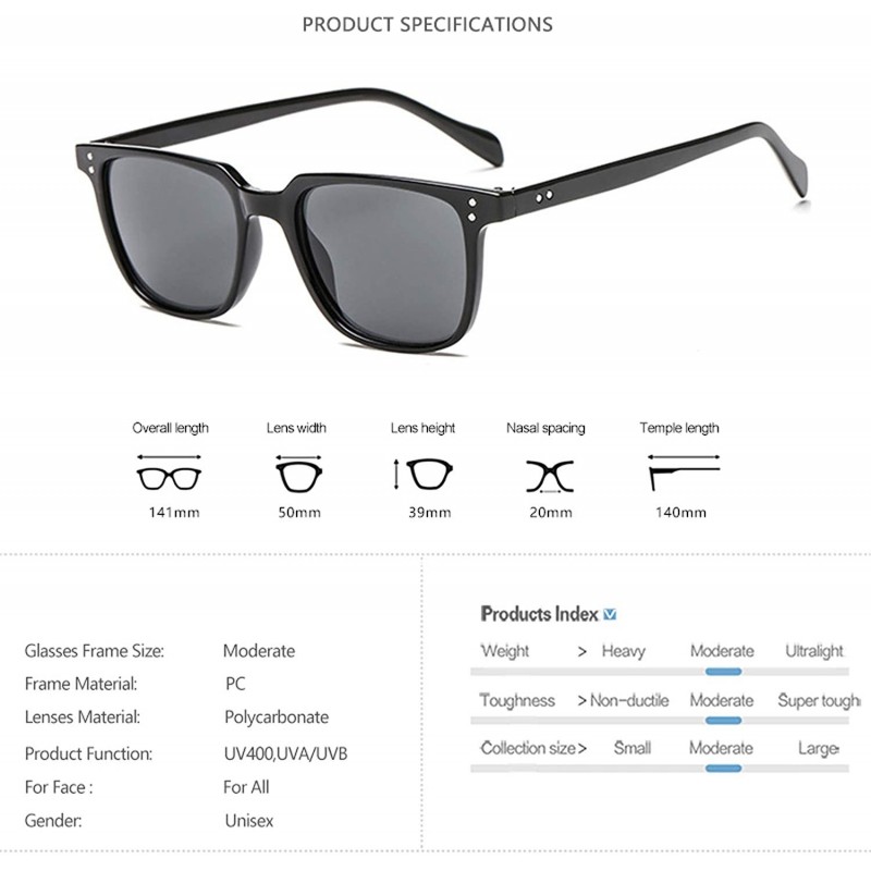 Fashion Square Sunglasses Men Women Retro Designed Driving Sun Glasses ...