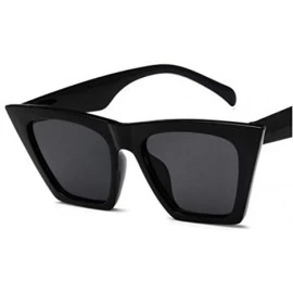 Square Sunglasses Personalized Colorful Versatile - Black Leopard - CY198AAX2LX $25.27