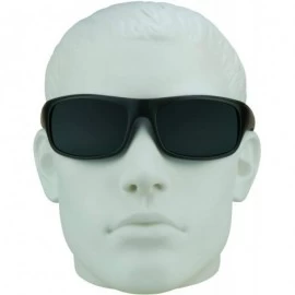 Rectangular Motorcycle Sunglasses Foam Padded Wind Dust and Impact Resistant - Smoke- Clear & Yellow - CB188WWMWEH $40.70