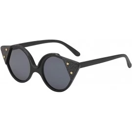 Goggle Fashion Man Women Irregular Shape Sunglasses Glasses Vintage Retro Style Square Oversized Sunglasses - D - CK18R674W3Q...