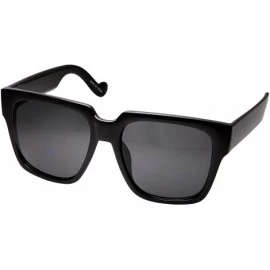 Wayfarer Mens Extra Large XL Oversized Black Square Sunglasses - Black - CG120Y9SW3P $9.31