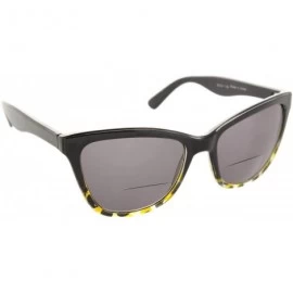 Sport Cat Eye Bifocal Reading Sunglasses Readers for Women [Yellow Leopard - 1.50] - Yellow Leopard - CT18D075WII $22.09