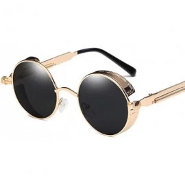 Polarized Sunglasses Retro Punk Glasses Vampire too glasses - Golden ...