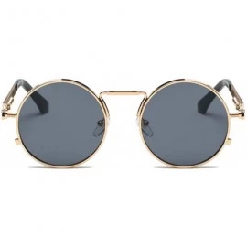 Semi-rimless Men Women Sunglasses - UV Protection Outdoor Glasses Vintage Round Eyeglasses Fishing Activity Eyewear - I - CW1...