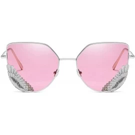 Square Round Vintage Sunglasses Rhinestone Decoration Sun Glasses for Women - Y-28 - C0198W5CAHC $21.13