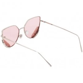 Square Round Vintage Sunglasses Rhinestone Decoration Sun Glasses for Women - Y-28 - C0198W5CAHC $21.13