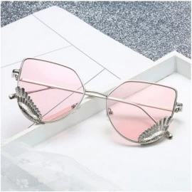 Square Round Vintage Sunglasses Rhinestone Decoration Sun Glasses for Women - Y-28 - C0198W5CAHC $21.13