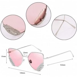 Square Round Vintage Sunglasses Rhinestone Decoration Sun Glasses for Women - Y-28 - C0198W5CAHC $21.13