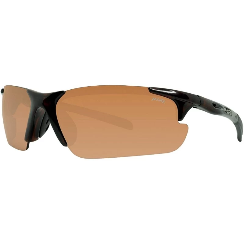 Sport Storm Sport Golf Motorcycle Riding Sunglasses Black with High Definition Amber Lens - C019685Z7A4 $21.01
