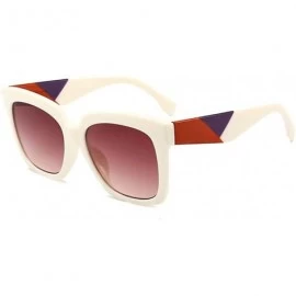 Oversized Oversized Pilot Sunglasses for Women and Men Big Frame Sun Glasses For Female Ladies Eyewear - CA1986YNOZO $13.00