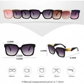 Oversized Oversized Pilot Sunglasses for Women and Men Big Frame Sun Glasses For Female Ladies Eyewear - CA1986YNOZO $13.00