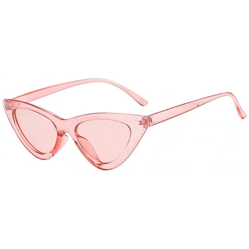 Goggle Unisex Retro Vintage Cat Eye Sunglasses for Women Goggles Plastic Frame - Multicolor B - CL18UUSCE6Q $8.42