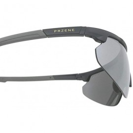Semi-rimless Unisex Sports Sunglasses Skiing Hiking PR004 - Black - CL18AQS6YUG $11.86