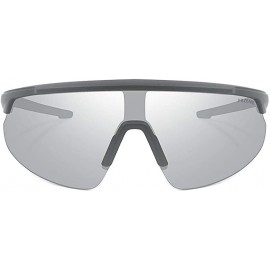 Semi-rimless Unisex Sports Sunglasses Skiing Hiking PR004 - Black - CL18AQS6YUG $11.86