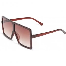 Oversized Womens Oversized Sunglasses UV400 Protection Large Size Shades Sunglasses for Women/Men - Brown Frame/Tea Lenses - ...
