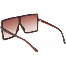 Oversized Womens Oversized Sunglasses UV400 Protection Large Size Shades Sunglasses for Women/Men - Brown Frame/Tea Lenses - ...