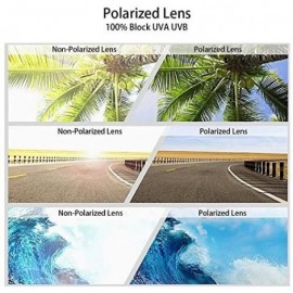 Sport Polarized Sports Sunglasses for Baseball Running Cycling Fishing Golf - Black Frame Grey Lenses - CN18E7M5SEY $12.07