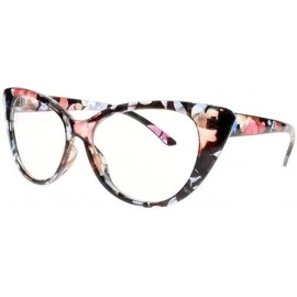 Cat Eye Women Magnification Stylish Vintage Cat Eye Tortoise Reading Glasses Readers - Flower - CU184ALR5EG $20.07