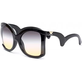 Oversized Big Huge Oversized For Men Women Vintage Style Sunglasses Retro Celebrity Fashion - 2 - CQ199U2AX53 $24.55