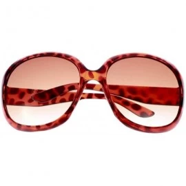 Round Womens Round Cat Eye Sunglasses Fashion Frame Eyewear - Leop - CK18K683074 $19.92
