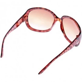 Round Womens Round Cat Eye Sunglasses Fashion Frame Eyewear - Leop - CK18K683074 $8.39