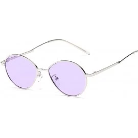 Goggle Sunglasses Retro Small Frame Sunglasses Metallic Ocean Piece Sunglasses Male And Female Sunshade - CE18TMOTDCE $17.93