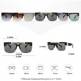 Oversized Oversized Square Lens Flip Sunglasses for Women and Men - C3 Silver Silver - CP1987ASNAS $13.51