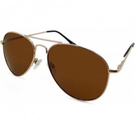 Square Aviator Sunglasses - Gold - CU19652NWYQ $18.51