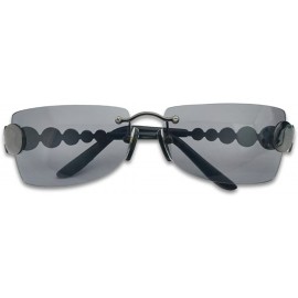 Square Super Unique Retro Rimless Light Tinted Sun Glasses 70's Vintage Disco Novelty Eyewear Glasses - CK18D3039X2 $11.49