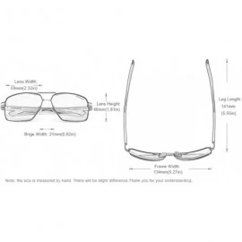 Square Aluminum Men's Sunglasse Polarized Lens Red Sun Glasses Coating Mirror Glasses - Gold Gray - CR194OX3WER $57.22
