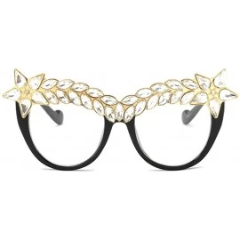 Oversized Womens Luxury Diamond Decorated Sunglasses UV400 Retro Eyeglasses - Style 05 - CL18GWNLQSI $13.51