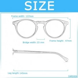 Round Vintage Round Sunglasses For Men Polarized Circle Frame For Women UV400 Large Eyeglasses - CL197XZ82X2 $50.64