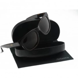 Square Tortoise Pattern Sunglasses Handmade - CM11SFM57HN $51.14