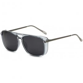 Goggle Polarized Sunglasses Men Square Retro Designer Sun Glasses Oculos Masculino Gafas De Goggle UV400 - Orange - C2197Y7G6...