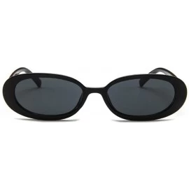 Round Style Oval Sunglasses Women Vintage Retro Round Frame White Mens Sun Glasses Female Black Hip Hop Clear UV400 - CA197A2...