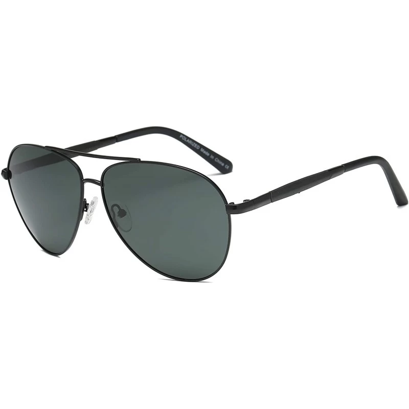 Oval Black Classic Metal Sunglasses Fashion Glasses for Mens P5001 - C3 - C518H7AZRQ3 $14.93
