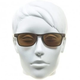 Square Square Reading Sunglasses Full Sun Reader Men Women Flexible Light - Black + Brown - CW193ENK26S $34.25