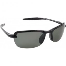 Sport Sea Hawk Polarized Sunglasses- Black Frame- Grey Mirror Lens - CF12891V4K3 $22.54