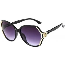 Oversized Sunglasses for Men Women Vintage Sunglasses Rose Sunglasses Retro Oversized Glasses Eyewear - D - CV18QMWXR5U $15.14