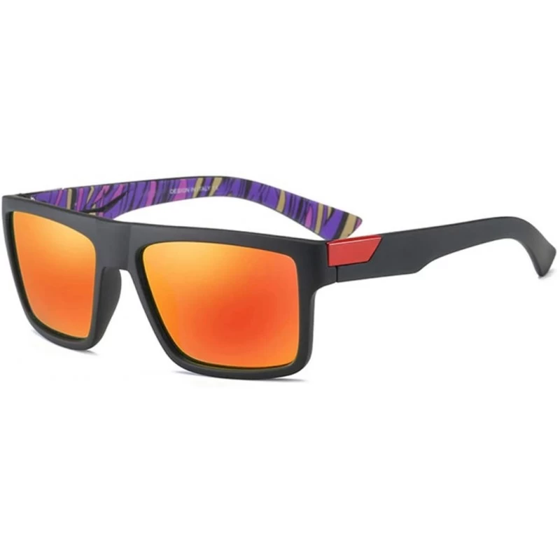 Aviator Classic Polarized Men/Women Driving Sun Glasses Male Goggles UV400 - C3 BLACK RED - CB18M3O6QO4 $32.78